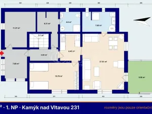 Prodej rodinného domu, Kamýk nad Vltavou, 165 m2