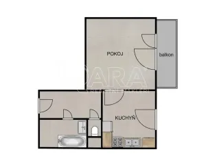 Prodej bytu 1+1, Plzeň - Lobzy, Nad Úslavou, 35 m2