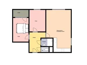 Pronájem bytu 3+kk, Praha - Černý Most, Vašátkova, 65 m2