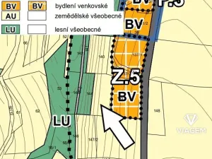 Prodej zahrady, Zádolí, 2709 m2
