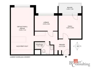 Prodej bytu 3+kk, Tábor, Berlínská, 65 m2