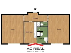 Prodej bytu 2+1, Rosice, Husova čtvrť, 55 m2