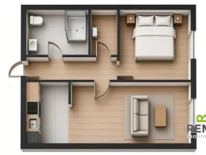 Pronájem bytu 2+kk, Uherské Hradiště, Šromova, 58 m2