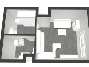 Pronájem bytu 1+kk, Brno - Židenice, Škrochova, 33 m2