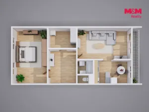 Prodej bytu 2+kk, Litoměřice - Předměstí, Kosmonautů, 67 m2