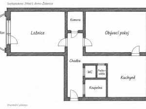 Prodej bytu 2+1, Brno - Židenice, Svatoplukova, 57 m2
