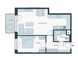 Pronájem bytu 2+kk, Kladno, Ke stadionu, 58 m2