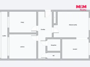 Prodej bytu 3+1, Most, Růžová, 56 m2