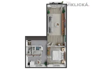 Prodej bytu 2+1, Praha - Žižkov, Na vrcholu, 52 m2