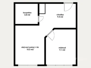 Prodej bytu 2+kk, Most, Lidická, 33 m2