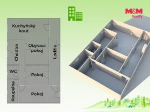 Prodej bytu 3+kk, Šternberk, Uničovská, 88 m2