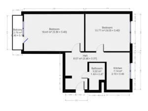 Pronájem bytu 2+1, Praha - Malešice, Přistoupimská, 54 m2