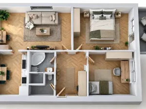 Prodej bytu 3+1, Hustopeče, 75 m2