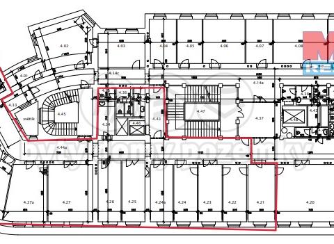 Pronájem kanceláře, Praha, Opletalova, 362 m2