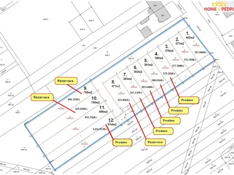 Prodej pozemku pro bydlení, Tlumačov, Dolní, 696 m2