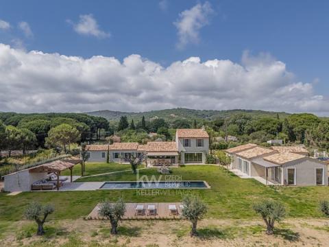 Prodej vily, Villa st Tropez Pieds dans l'eau Pampelonne Plage, Francie, 482 m2