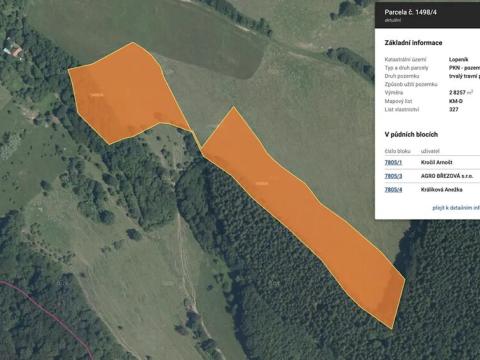 Prodej pole, Lopeník, 1413 m2