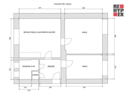 Prodej bytu 3+kk, Liberec, Americká, 60 m2