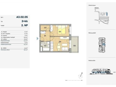 Prodej bytu 2+kk, Praha - Karlín, Blažimská, 28 m2