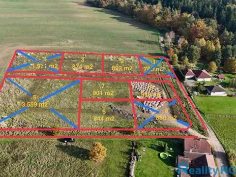 Prodej pozemku pro bydlení, Týn nad Vltavou, 844 m2