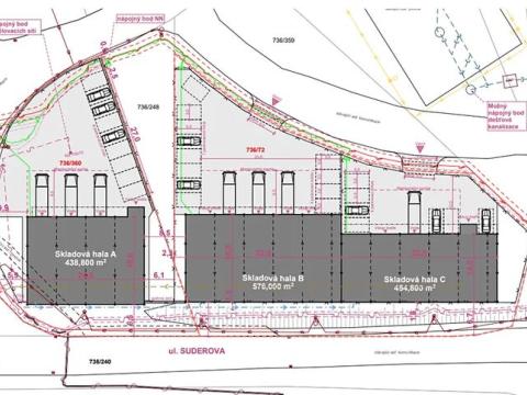 Prodej komerčního pozemku, Ostrava, Suderova, 2783 m2