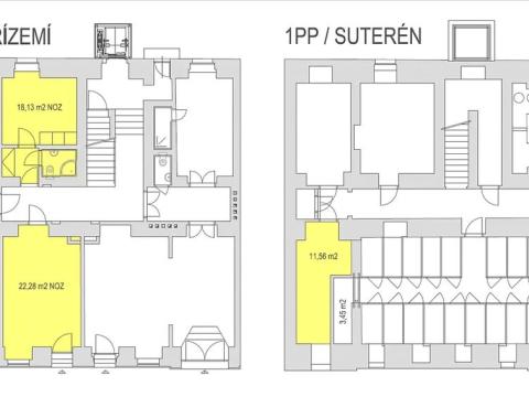 Pronájem obchodního prostoru, Praha - Vinohrady, Sázavská, 52 m2