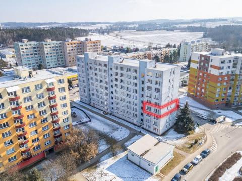 Prodej bytu 3+1, Jindřichův Hradec - Jindřichův Hradec III, sídliště Vajgar, 62 m2