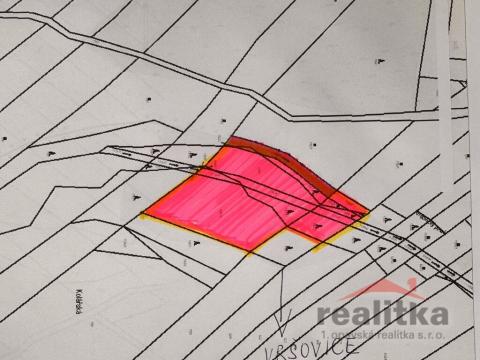 Prodej louky, Vršovice, 7788 m2