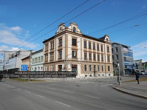 Pronájem bytu 2+kk, České Budějovice, Fráni Šrámka, 78 m2