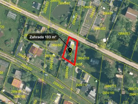 Prodej zahrady, Tachov, 103 m2