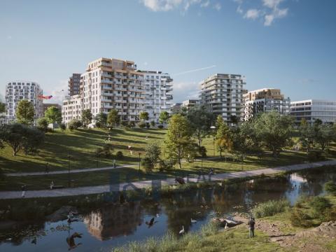 Prodej bytu 1+kk, Praha - Karlín, Libeňský ostrov, 51 m2