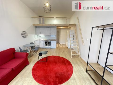 Pronájem bytu 1+kk, Praha - Smíchov, Na Valentince, 42 m2