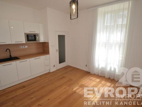 Pronájem bytu 1+kk, Praha - Karlín, Peckova, 30 m2