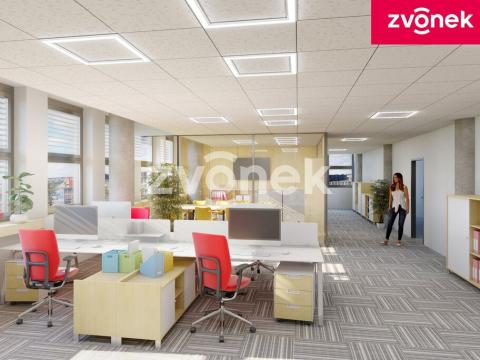 Pronájem kanceláře, Zlín, třída Tomáše Bati, 109 m2