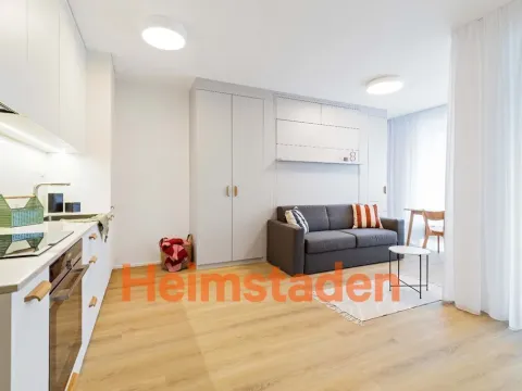 Pronájem bytu 1+kk, Praha - Holešovice, Vrbenského, 39 m2