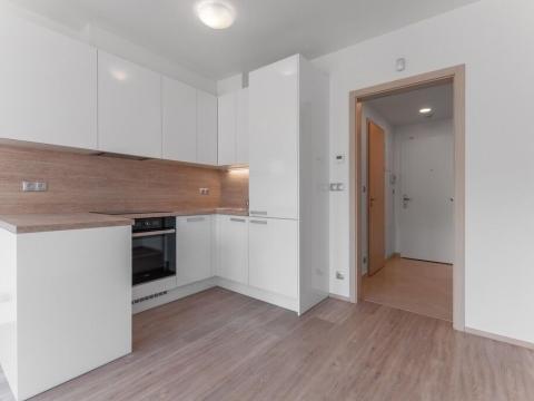 Pronájem bytu 1+kk, Praha - Vysočany, Bassova, 28 m2