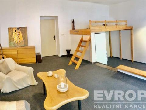 Pronájem atypického bytu, Praha - Žižkov, Biskupcova, 47 m2