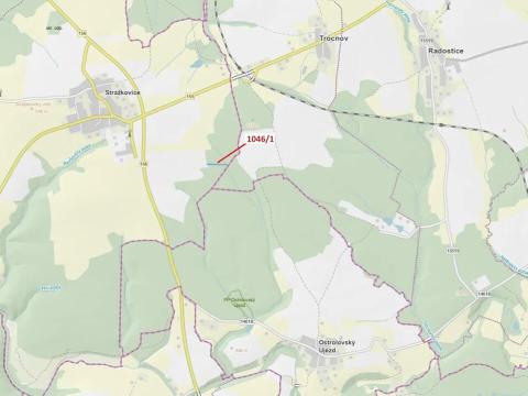 Dražba lesa, Stehlovice, 1838 m2