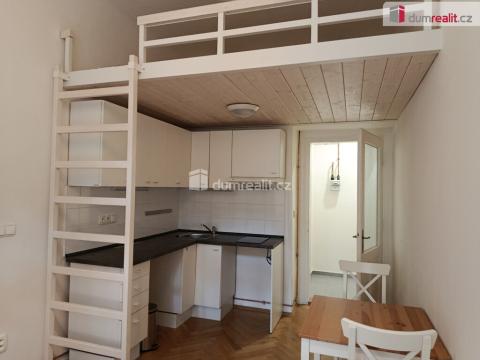 Pronájem bytu 1+kk, Praha - Vršovice, Na spojce, 20 m2