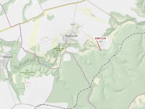 Dražba pozemku, Ivančice, 418 m2