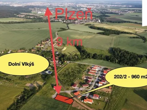 Prodej pozemku pro bydlení, Plzeň, 960 m2