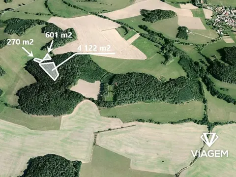 Prodej podílu lesa, Zahorčice, 326 m2