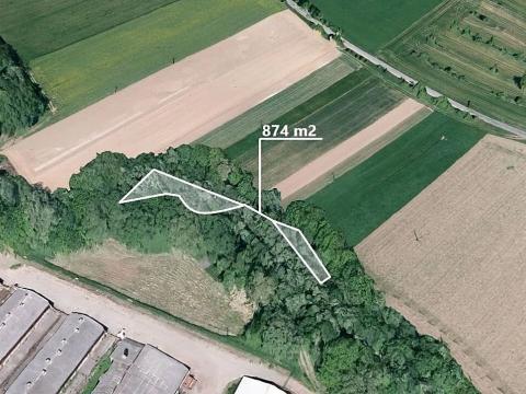 Prodej podílu pole, Podhradní Lhota, 814 m2