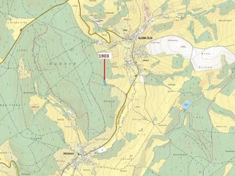 Dražba lesa, Luhačovice, 3417 m2