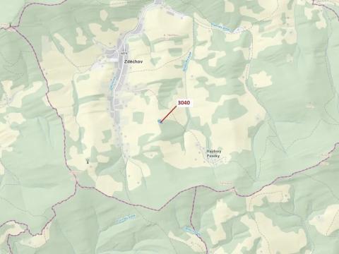 Dražba lesa, Zděchov, 2428 m2