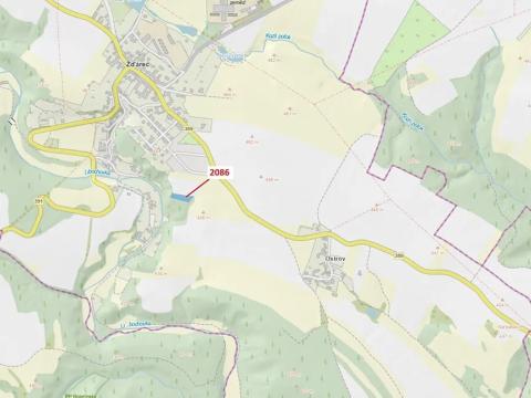 Dražba lesa, Žďárec, 1861 m2