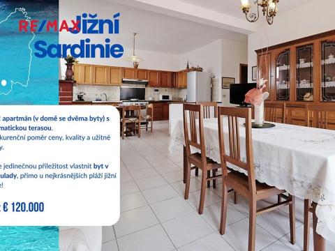 Prodej bytu 3+kk, Teulada, Itálie, 100 m2