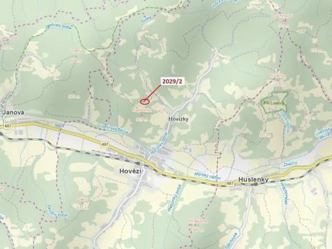 Dražba lesa, Hovězí, 788 m2