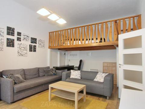 Pronájem bytu 2+kk, Praha - Smíchov, Grafická, 42 m2