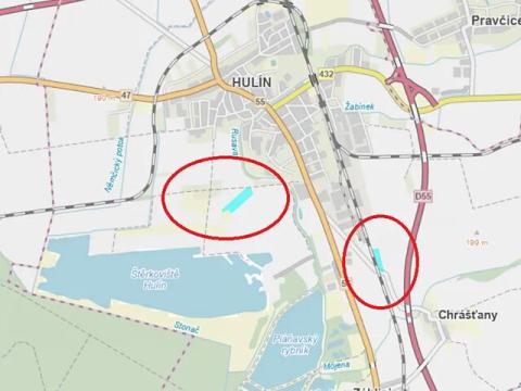 Prodej pole, Hulín, 35461 m2